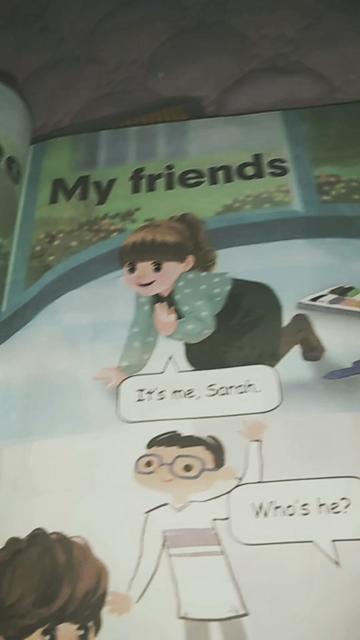 小学英语书中sarah的脚图片
